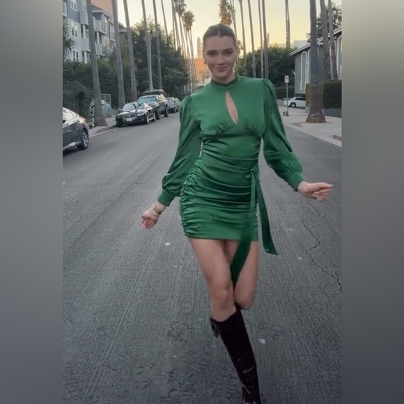 New! Majorelle Bristol Green Mini Dress 💚 XS - Picture 11 of 15